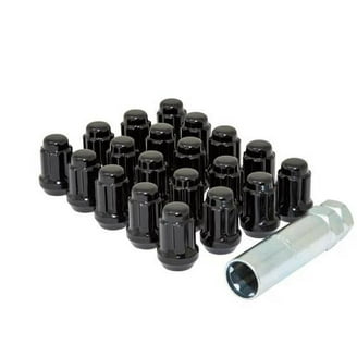 Gorilla Automotive 76641NBC Black 14mm x 1.50 Thread Size Chrome