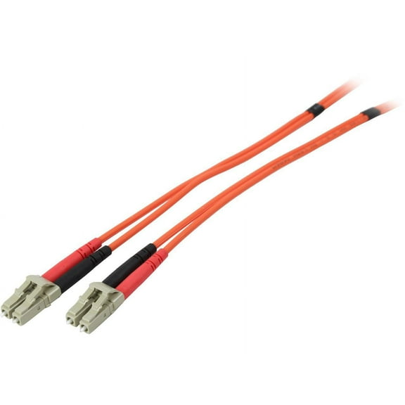 StarTech.com 1m Fiber Optic Cable - Multimode Duplex 62.5/125 - LSZH - LC/LC - OM1 - LC to LC Fiber Patch Cable (FIBLCLC1) - Network cable - LC multi-mode (M) to LC multi-mode (M) - 1 m - 1 m - fiber optic - duplex - 62.5 / 125 micron - riser - orange