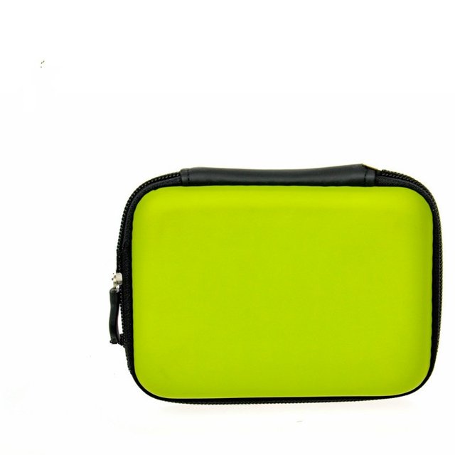 Listo Stock Bolsa De Almacenamiento De Auriculares Cargador Portátil Caja Mini Cremallera Redonda Duro