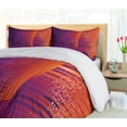 thumbnail image 5 of Ambesonne Music Duvet Cover Set, Abstract Volumes Bar Motif, 2-Calking, Plum and Burnt Sienna, 5 of 7