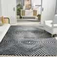 thumbnail image 2 of SAFAVIEH Ebony Driskoll Abstract Area Rug, Navy/Ivory, 8' x 10', 2 of 8