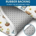 thumbnail image 4 of White Highland Cow Bucket Flower Pattern Bathroom Rugs Sets 3 Piece,Toilet Cover Set,Absorbent Non Slip Bathroom Mats Sets with U-Shaped Contour Rug Toilet Rug Set, 4 of 5