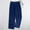 *Blue, variant on Women's Velvet Wide Leg Pants,Elastic Waistic Pant With Pockets, Baggy Casual Trendy Pant Mint Green,Womens Plus XXXL
