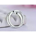 thumbnail image 3 of Beautiful 2Ct Round Cut Simulated Diamond 14K White Gold Plated Women's Enhancer Wrap Ring 925 Sterling Silver, 3 of 5