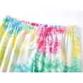 thumbnail image 6 of Beezizac Big Girls Rainbow Tie Dye Pajamas Soft Fall/Winter Outfit Jammies Kid Size 8, 6 of 7
