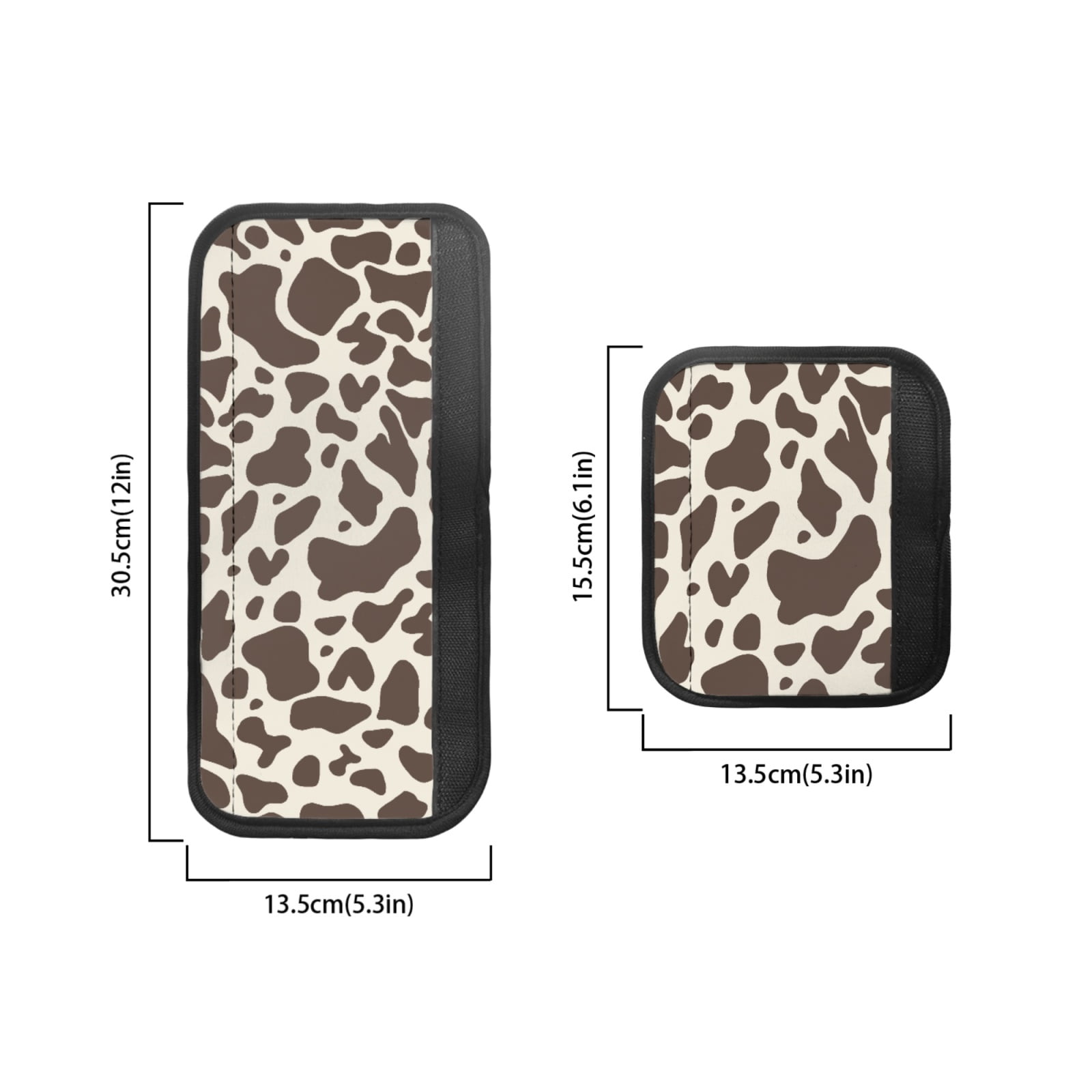 SEANATIVE Refrigerator Door Handle Covers Set of 6 Electric Appliance Handle Gloves for Fridge Microwave Stove Dishwasher for Home Kitchen Decor and Accessories, Cow Print Brow