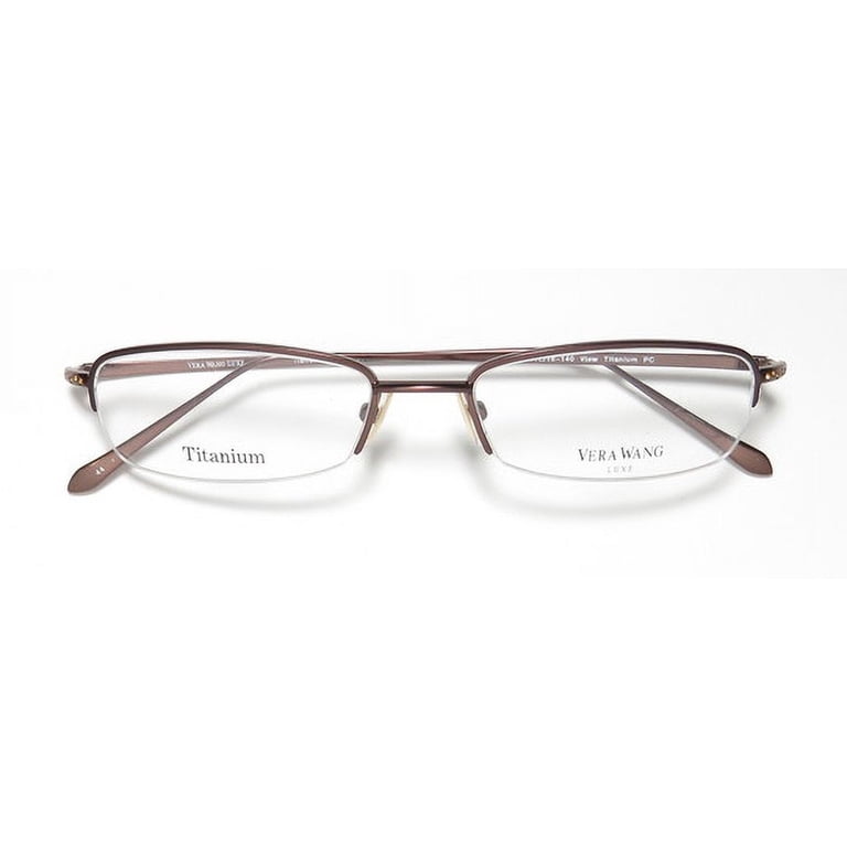 Elegant Brown Half-Rim Glasses Classic Half Frame Clear Lens Glasses Non Prescription  main image 4