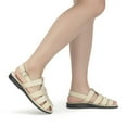 thumbnail image 2 of Michael - Slingback Leather Fisherman Sandal | White Nubuck, 2 of 4