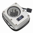 thumbnail image 1 of PC Water Cooling Flow Meter Indicator 12V Small 3pin Interface G1/4 Thread Pom Rustproof Computer Flow Meter, 1 of 5