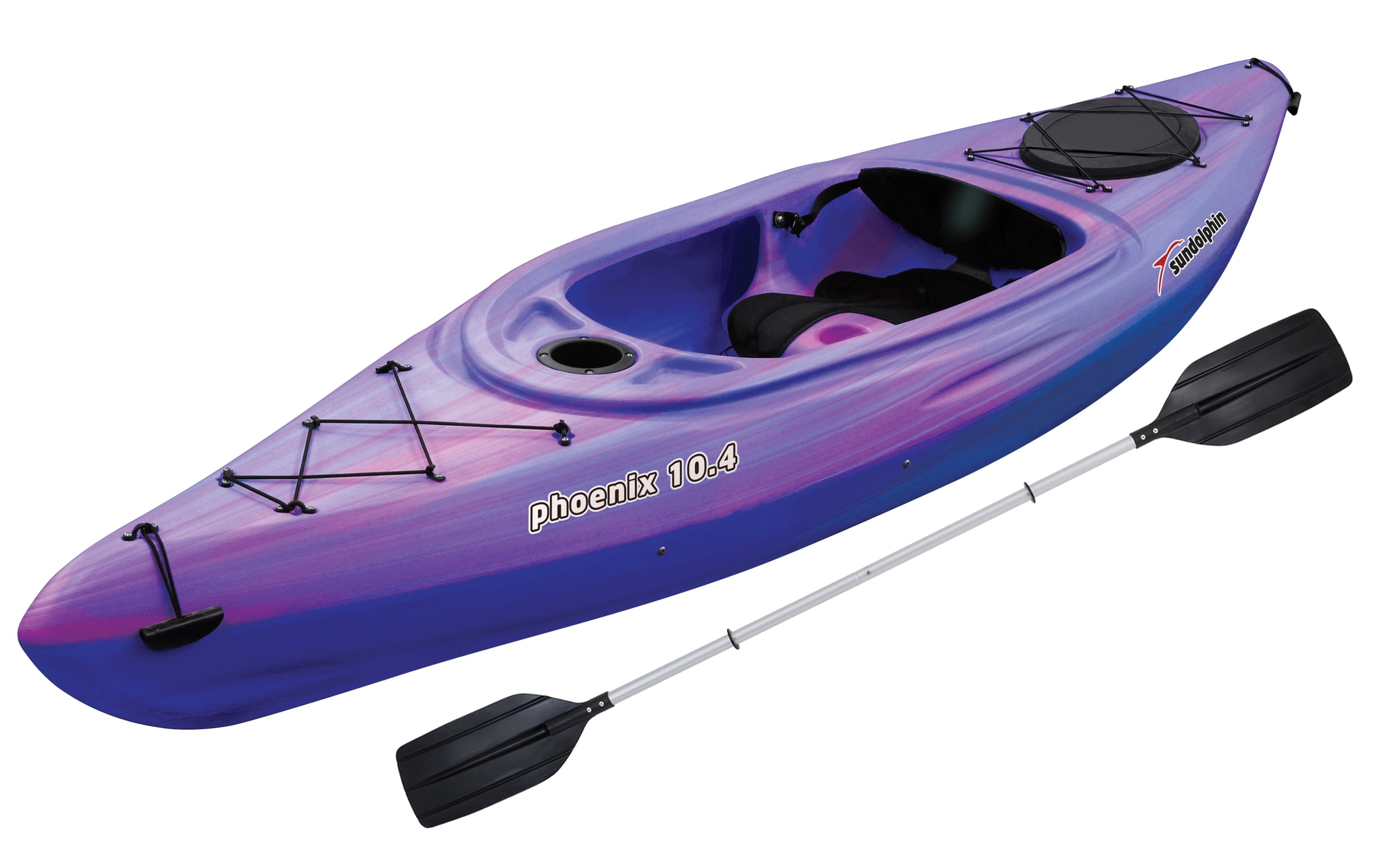 Sun Dolphin Phoenix 10 4 Sit In Kayak Pink Purple Paddle Included