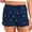 Dark blue, variant on 2023 Love Print High Waist Women's Casual Shorts Summer Loose Simple Pants Women