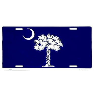 South Carolina Blue Palmetto License Plate