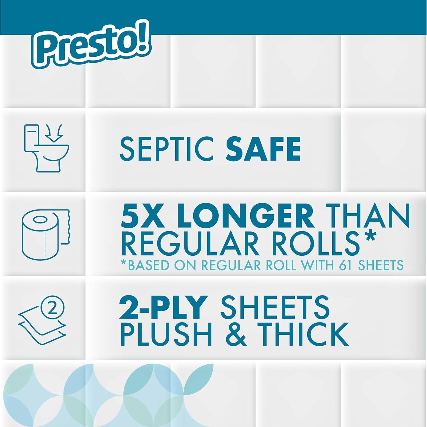 Brand - 2-Ply Ultra-Soft Toilet Paper, 12 Family Mega Rolls = 60 Regular Rolls, Unscented, 313 Sheets Per Roll