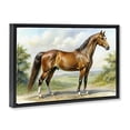 thumbnail image 2 of Stupell Industries Rustic Lodge Majestic Horse in Pastoral Landscape Black Floating Frame Canvas Art, 25 x 17, by Creative Studio, 2 of 8