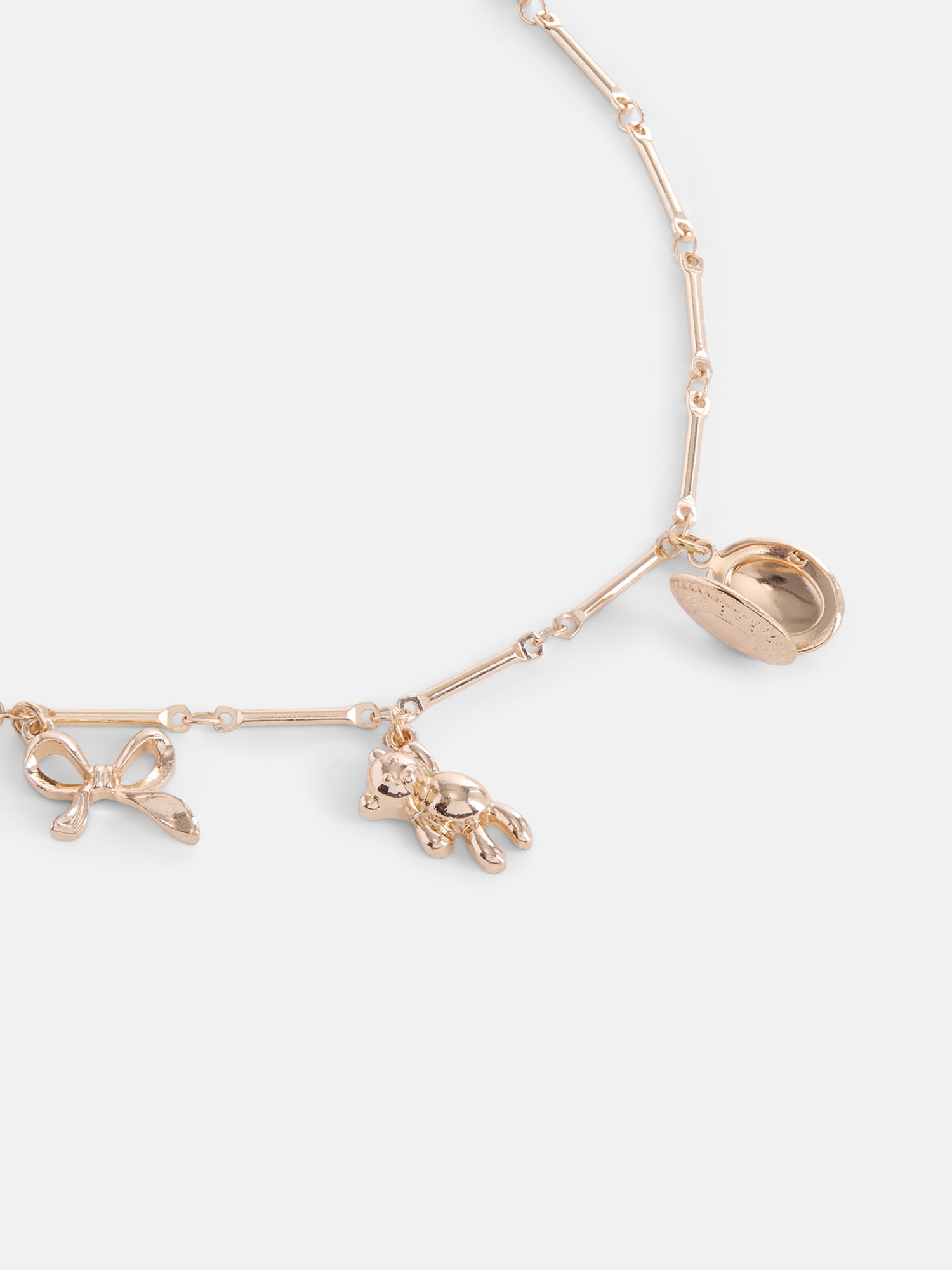 No Boundaries Gold-Tone Charm Necklace, 16” + Extender, Women's