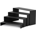 thumbnail image 5 of NEETBU 8 Pcs 2 Set Display Risers, Matte Metal Display Stand, Metal Rectangular Display Shelf for Showcase, Dessert, Toys, Perfume (8pcs-Black, L7''x8''x9''), 5 of 5