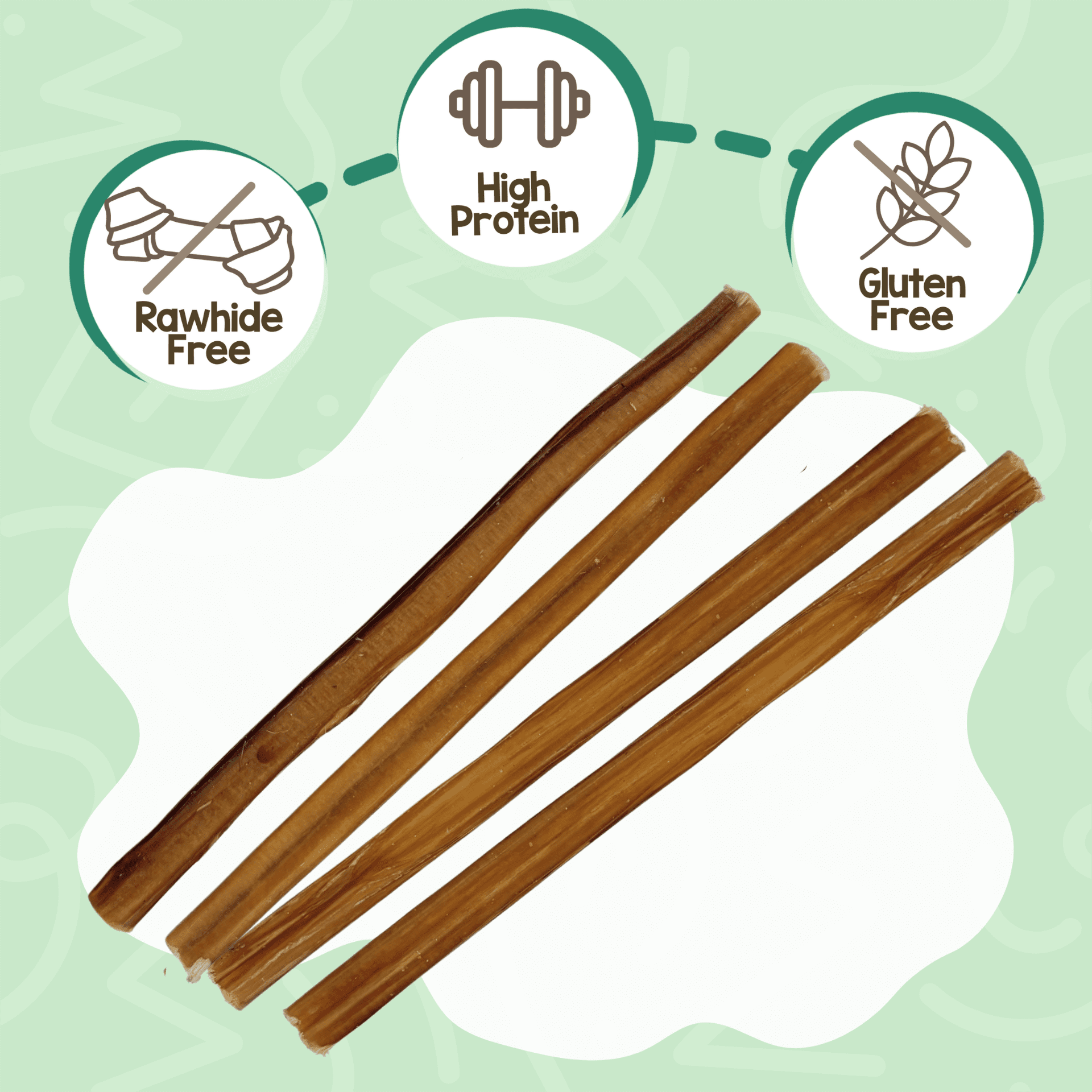 Nature Gnaws Small Bully Sticks, Natural Dog Chew Treats 4-6" (6oz)