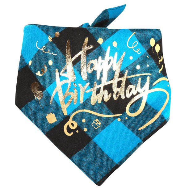 Babero para Perros XWSHYW Suministros para Mascotas Toalla de Saliva de Cumpleaños