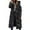 Black, variant on Winter Jackets for Women Women Long Puffy Coat Winter Warm Hooded Down Jacket With Knee Length Insulated Outerwear For Cold Weather Winter Coats for Women