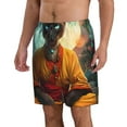 thumbnail image 2 of Vsdgher Moonlit Hairless Cat Monk Men's Beach Shorts, Surfing shorts, Swim trunks, Quick Dry Swim Trunks for Surfing Beach Fun -3X-Large, 2 of 6