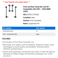 thumbnail image 2 of Front and Rear Sway Bar Link Kit - Compatible with 2001 - 2006 BMW 330Ci 2002 2003 2004 2005, 2 of 2