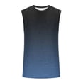 thumbnail image 2 of Men's Athletic Tank Tops Workout Running Gym Muscle Sleeveless T Shirts Summer Beach Casual Loose Gradient Tees, 2 of 6