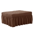 thumbnail image 1 of Guardoinrt Transform Any Space With Shoe Changing Stool Cover Footstool Cover dark coffee XL, 1 of 6