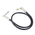 thumbnail image 3 of Guitar Patch Cable 6.35mm Plug Right Angle Anti Interference Reduce Noise Flexible Guitar Effect Pedal Cord, 3 of 4