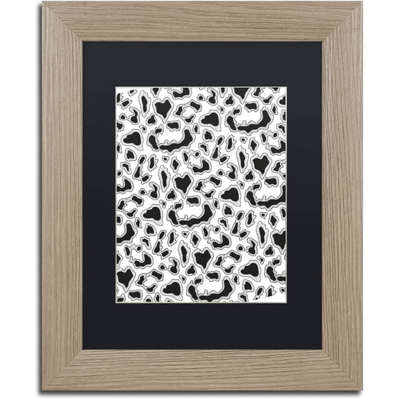 Trademark Fine Art "Animals 9" Canvas Art by Hello Angel, Black Matte, Birch Frame