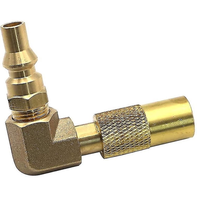 Adaptador de gas propano 1/4 'Rv Quick Connect Adaptador de 90 grados con codo ZefeiWu 1327533496513