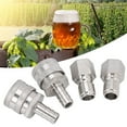 thumbnail image 3 of Stainless Steel Silver Durable Brewing Connector, Quick Connector, Beverages for Home Bar Beer Kegs, 3 of 7