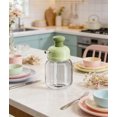 thumbnail image 3 of 100ml/3oz Glass Kitchen Dispenser Oil Dispenser for Kitchen Gadget 1pack Press-Type Cooking Soy Sauce Bottle Condiment Bottle for Home Green, 3 of 6