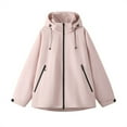 thumbnail image 7 of Women's Casual Jackets Outdoor Windproof Hiking Coats Lightweight Spring Autumn Couples Windbreakers Comfortable Everyday Wear,Light Pink,XXL, 7 of 7