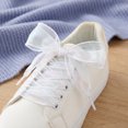 thumbnail image 5 of INSPIRE CHIC Unisex Wide Shoelaces, Wavy Curl Silk Chiffon Shoelaces, Solid, 2 Pairs Per Pack Colorful-1 100cm/39.37", 5 of 6