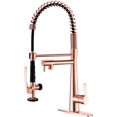 thumbnail image 1 of Robinet de Cuisine à une Poignée de Style Commercial en Acier Inoxydable, Pré-Rinçage, à Bec Rétractable, Robinets d'Évier de Cuisine en Nickel Brossé, Robinet d'Évier Rétractable, 1 of 6
