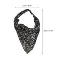 thumbnail image 4 of Unique Bargains 1 Pc Ditsy Floral Elastic Headwrap for Women Black, 4 of 6