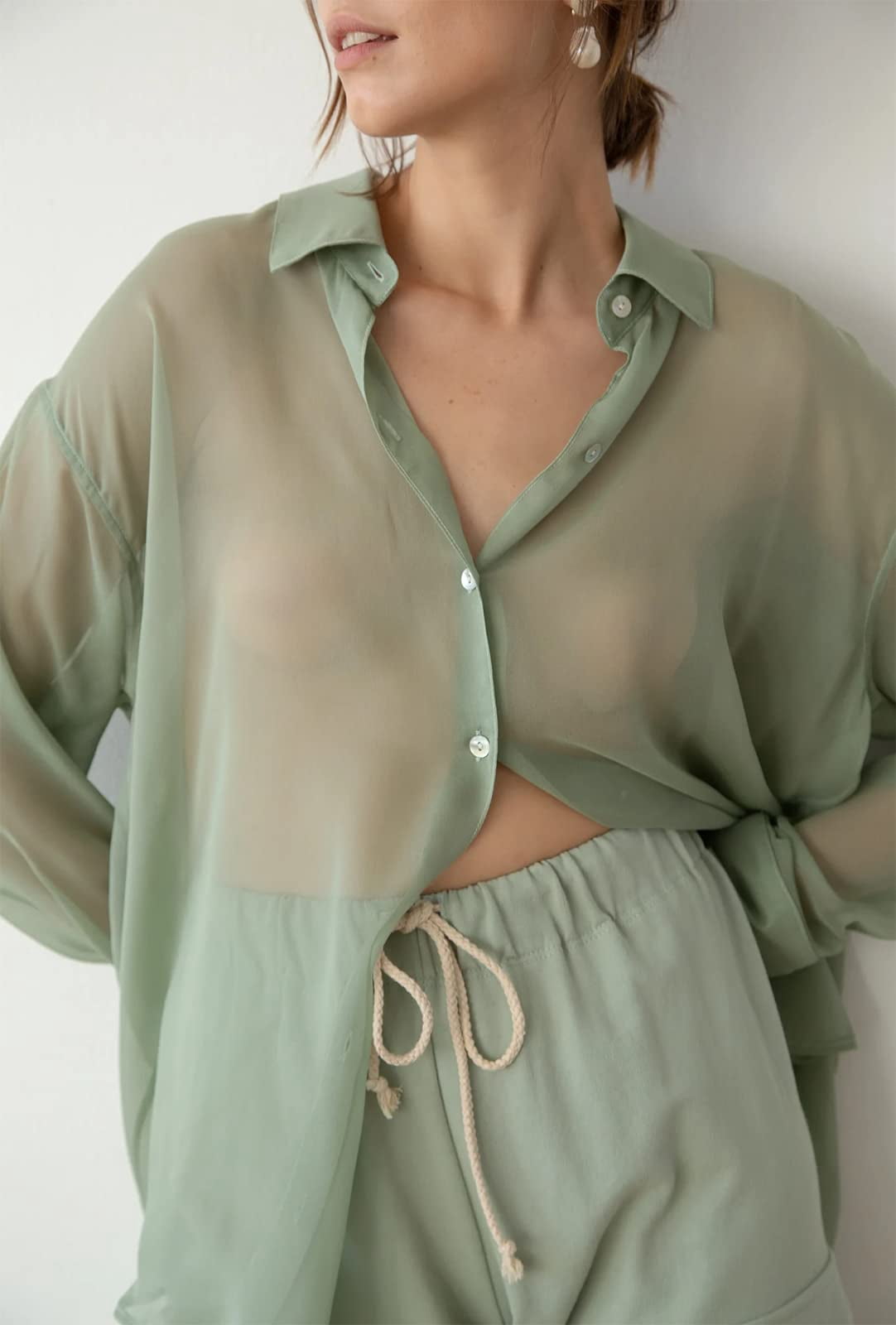 vintage sheer blouse