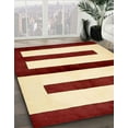 thumbnail image 3 of Ahgly Company Machine Washable Indoor Square Abstract Sun Yellow Area Rugs, 7' Square, 3 of 7
