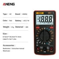 thumbnail image 2 of ANENG Compact M1 Multimètre Numérique - Rouge, Sans Batterie, Appareil Portatif Multifonction pour Test de Tension, Courant, Résistance et Continuité, 2 of 7