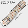 thumbnail image 3 of Dailycode Double Sided Oven Mitt with Loop Heat Resistant Kitchen Long Potholders 7" x 35" Beautiful Flower Bouquets, 3 of 6