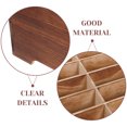 thumbnail image 3 of SOPOTUTU Classroom Cell Phone Holder Wooden Desktop Storage Box Light Brown for Office 1Set, 3 of 8