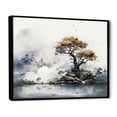 thumbnail image 2 of Designart Trees Oversized framed wall art decor, Tree black framed wall art, Grey Tree Ink euphony , Grey Traditional black framed wall art, 32x16 inches black frame, 2 of 5
