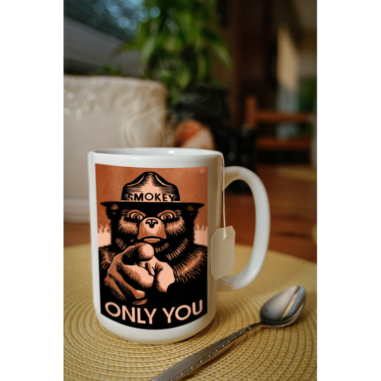 Papa Bear Campfire Ceramic Mug 15 oz. – Native American Coffee
