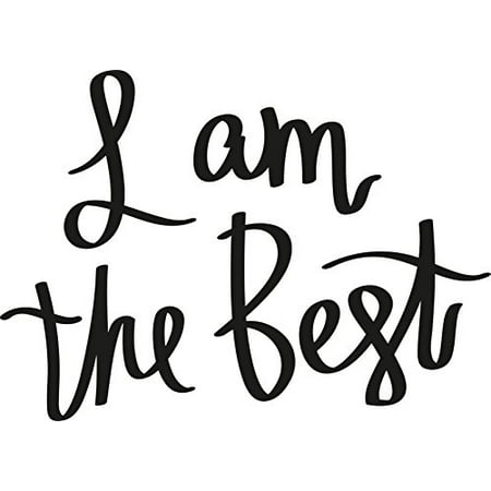 I Am The Best 11 x 8 Vinyl Wall Art Decal by Scripture Wall Art. Girls Room Decor, Great Gift, Girls Wall (Best Gifts For 11 Year Girl)