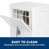 GE® 50 Pint Portable Dehumidifier with Built-in Pump and Smart Dry for Wet Spaces ADHE50PWF in White