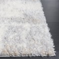 thumbnail image 4 of SAFAVIEH Lindsay Alexis Distressed Polyester Shag Area Rug, Grey/Ivory Beige, 5'3" x 7'6", 4 of 10