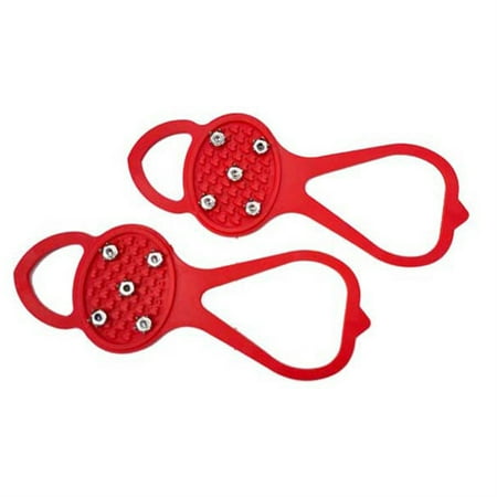 

Universal Non-Slip Gripper Spikes Durable Cleats with Good Elasticity for All Type of Shoes Ice Fishing Walking Supply
