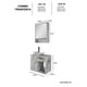 thumbnail image 4 of Mueble para Baño Completo con Lavamanos, Monomando y Botiquín con Espejo, Gabinete Moderno con Almacenamiento Amplio, Diseño Elegante y Funcional., 4 of 5