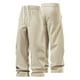 thumbnail image 1 of Pantalones largos para hombre, color liso, informales, lisos, a la moda, para exteriores, rectos, cortavientos, de poliéster, 1 of 6