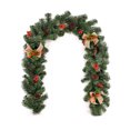 thumbnail image 2 of Hotel Grandeur Christmas Rattan 6ft Garland - PVC Window Door Holiday Decoration for Lobby Staircase Decor, 2 of 5